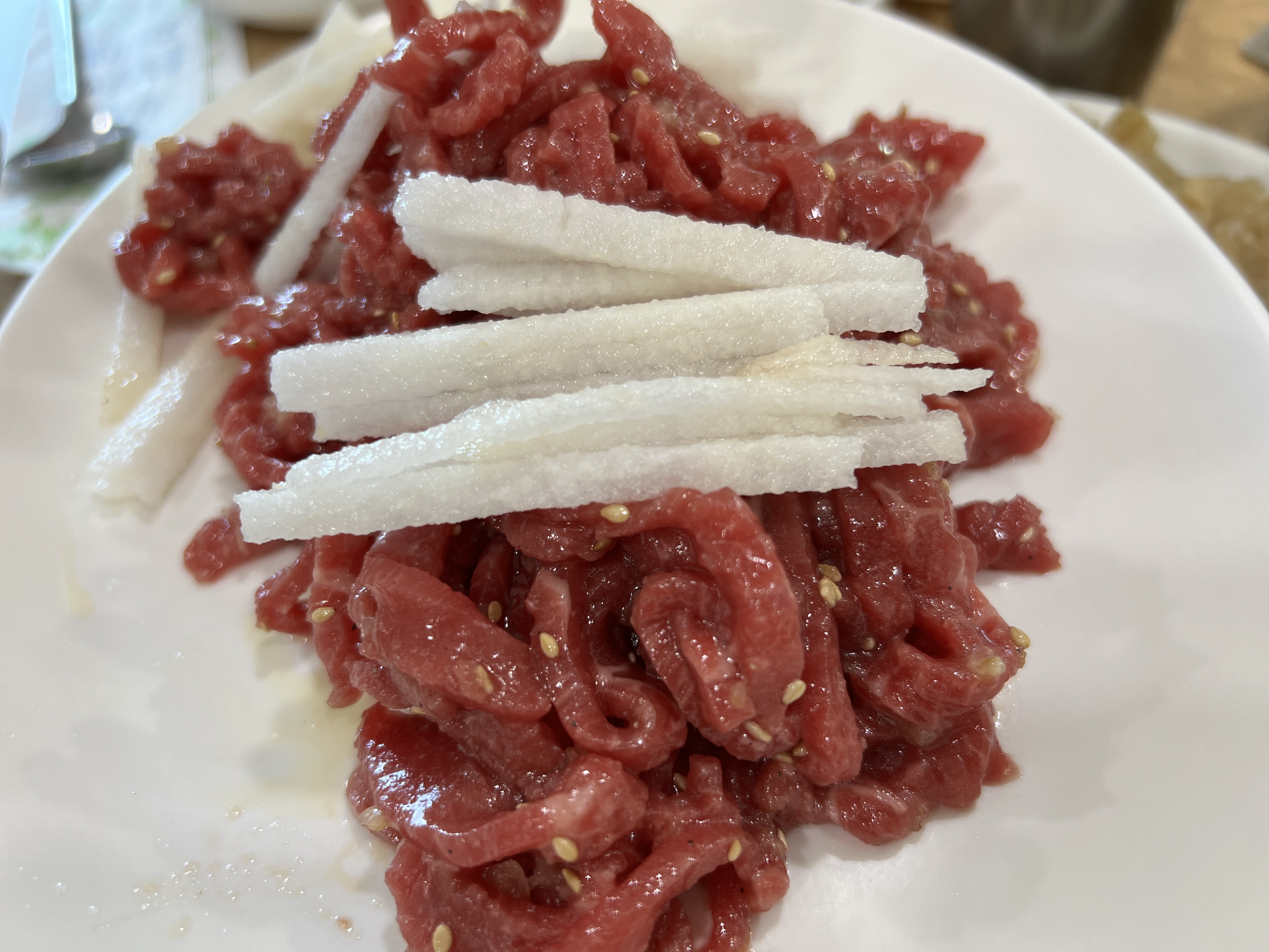 경주 산내 맛집 원조암소식육식당 육회