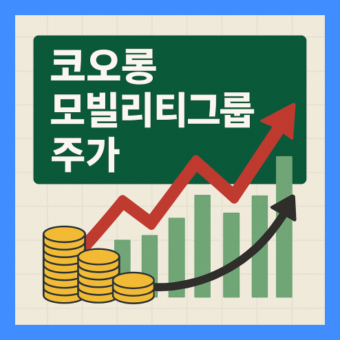 코오롱 모빌리티그룹 주가, 공개매수 발표와 시세 차익 전략