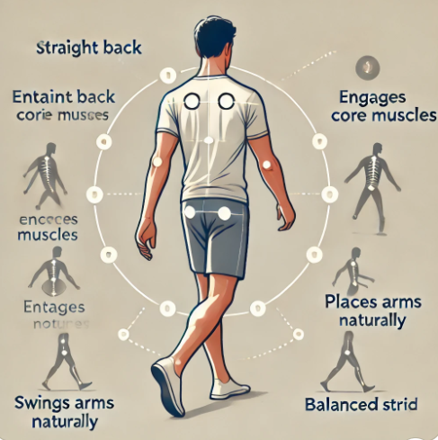 체형 교정에 좋은 걷기법 관련 사진