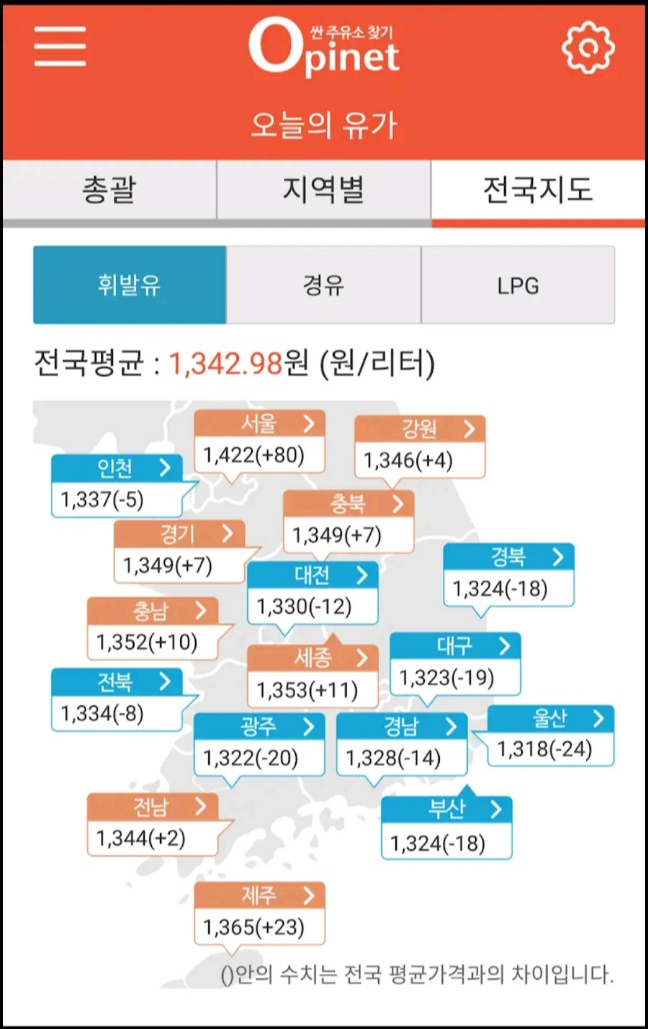 주유소 가격비교