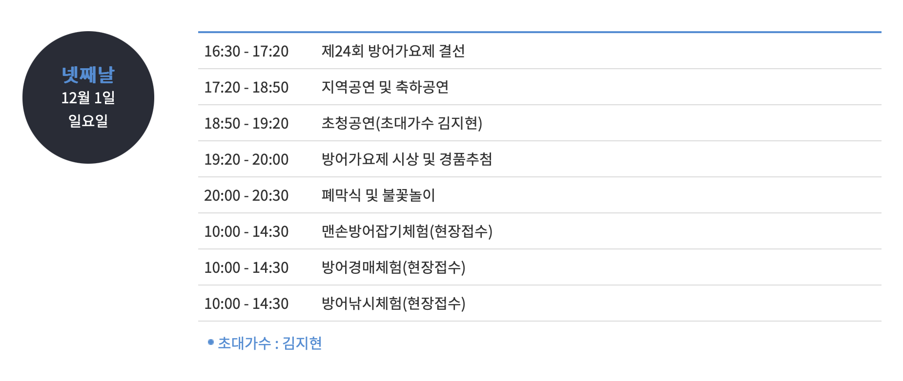 2024 최남단 방어축제