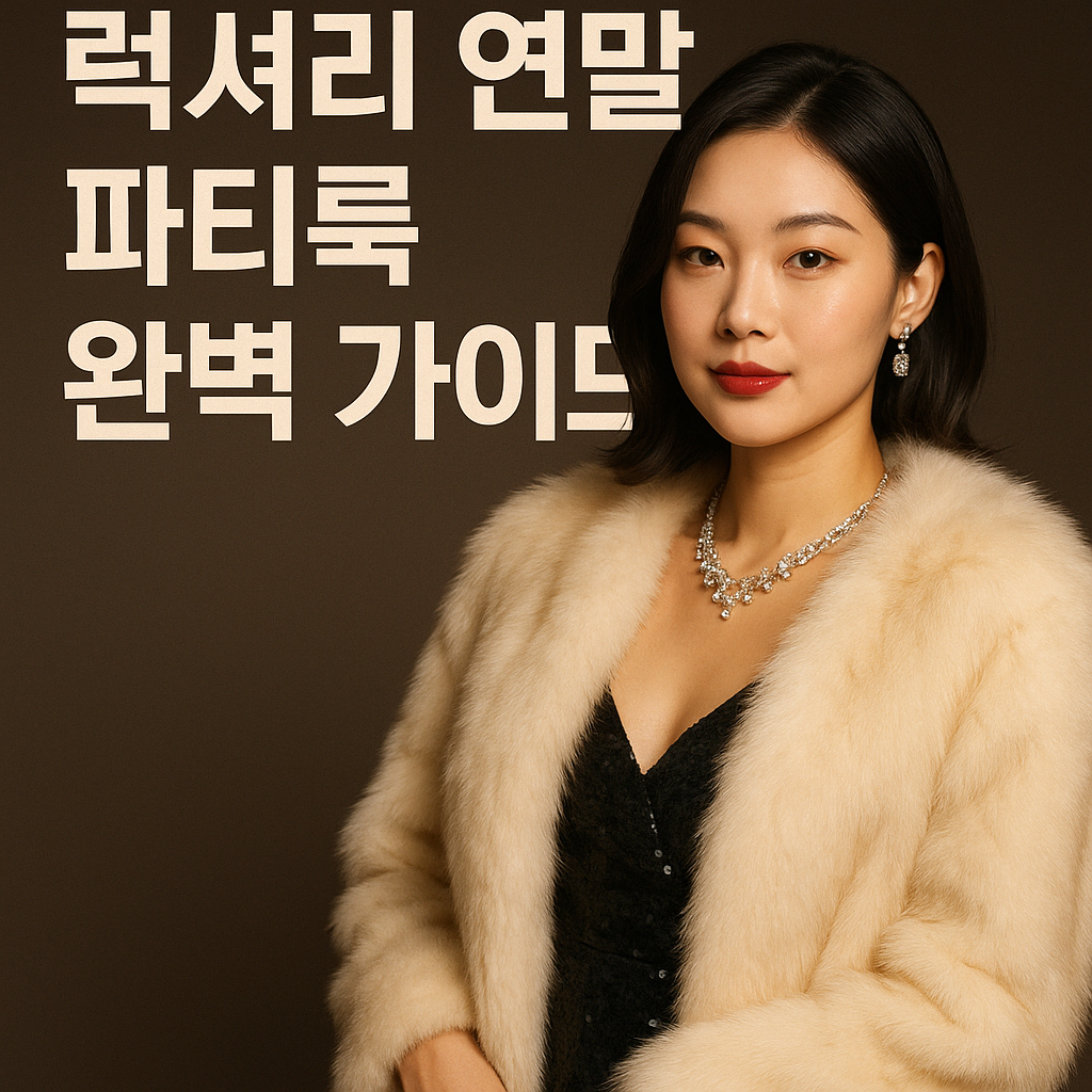 럭셔리 연말 파티룩