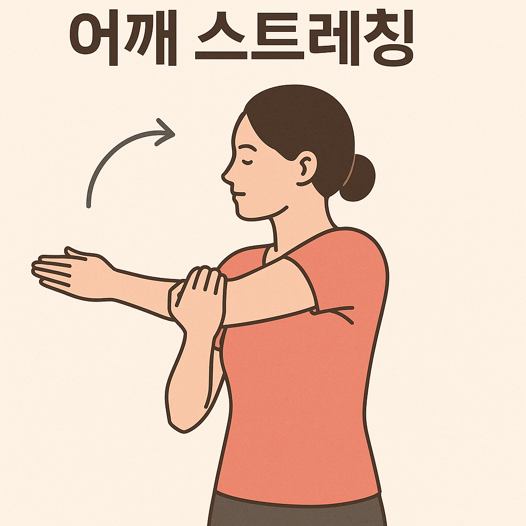 어깨 스트레칭 동작에 대해