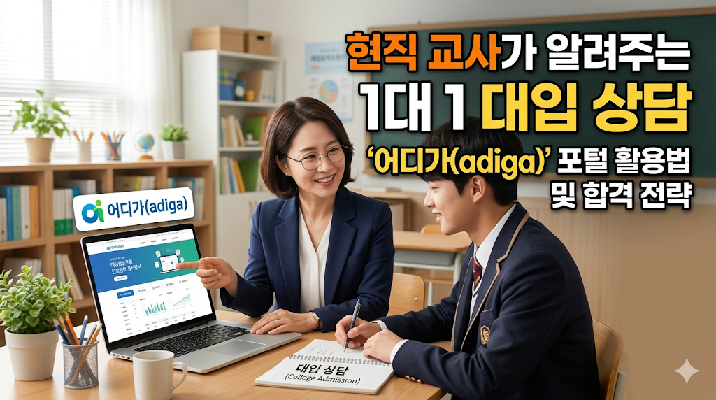 "사설 컨설팅 갈 필요 없어요" 대입정보포털 어디가 70% 컷 해석 및 수시 지원 팁