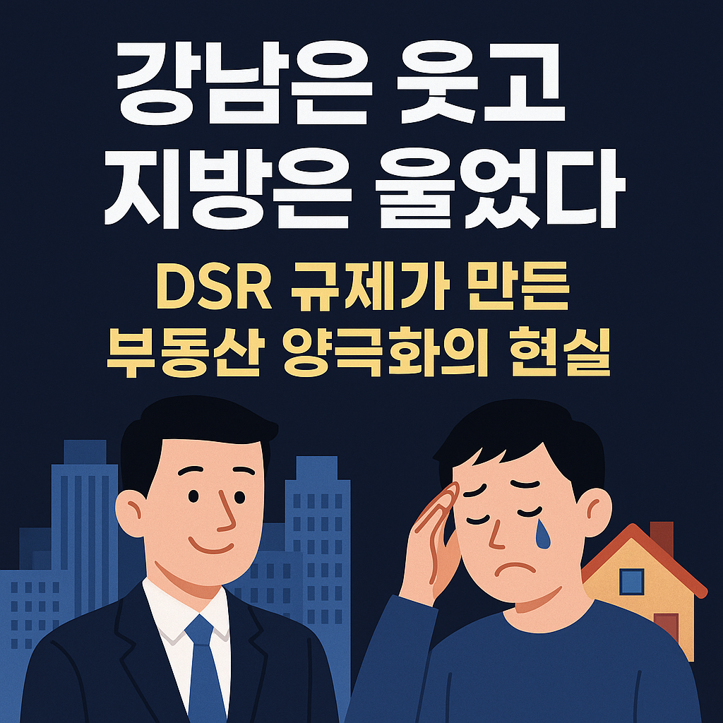 강남은 웃고 지방은 울었다 – DSR 규제가 만든 부동산 양극화의 현실