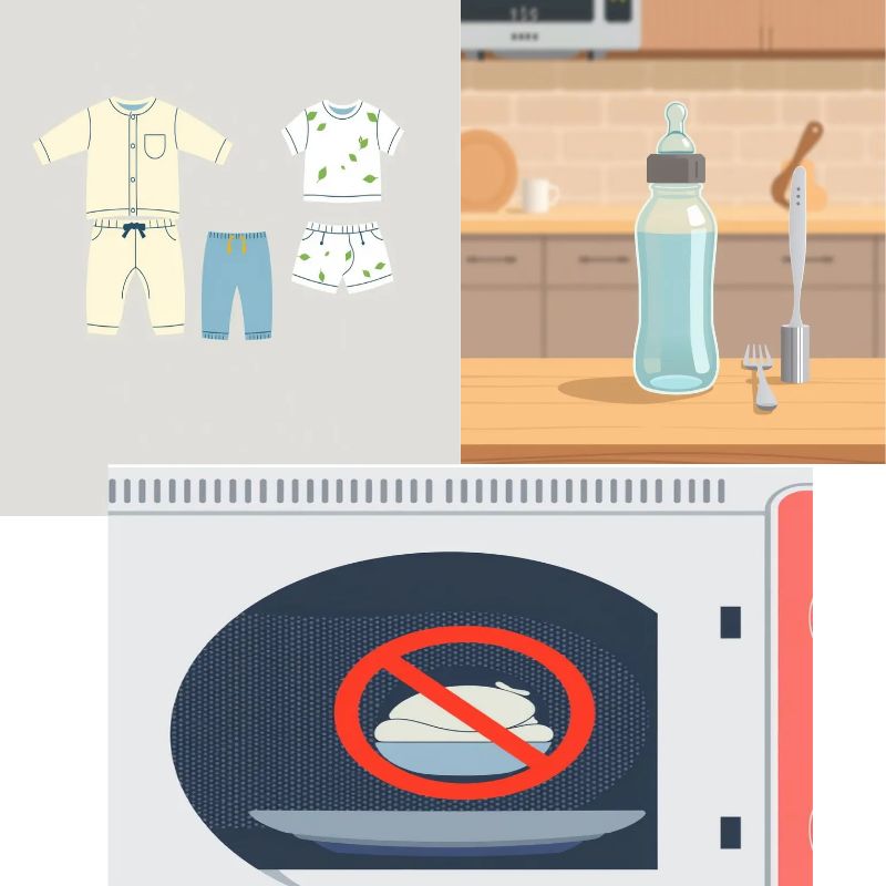 유리 젖병&middot;스테인리스 식기 활용