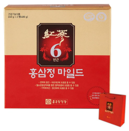 종근당건강 6년근 홍삼정 마일드 + 쇼핑백