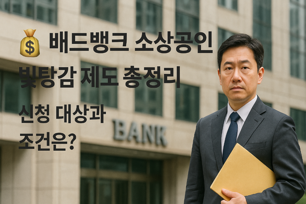 배드뱅크 소상공인 빚탕감 제도 총정리