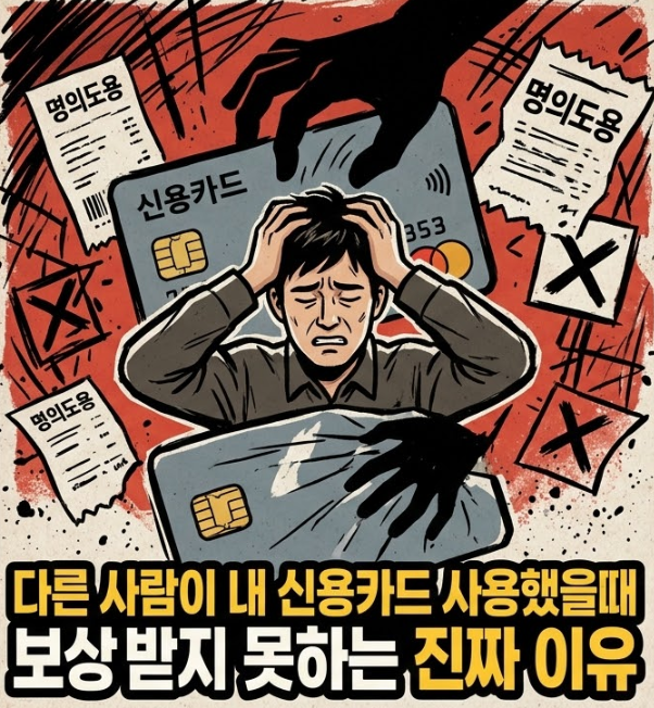 다른 사람이 내 신용카드 사용했을때 보상받지 못하는 진짜 이유