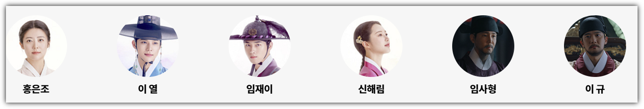 은애하는 도적님아 등장인물