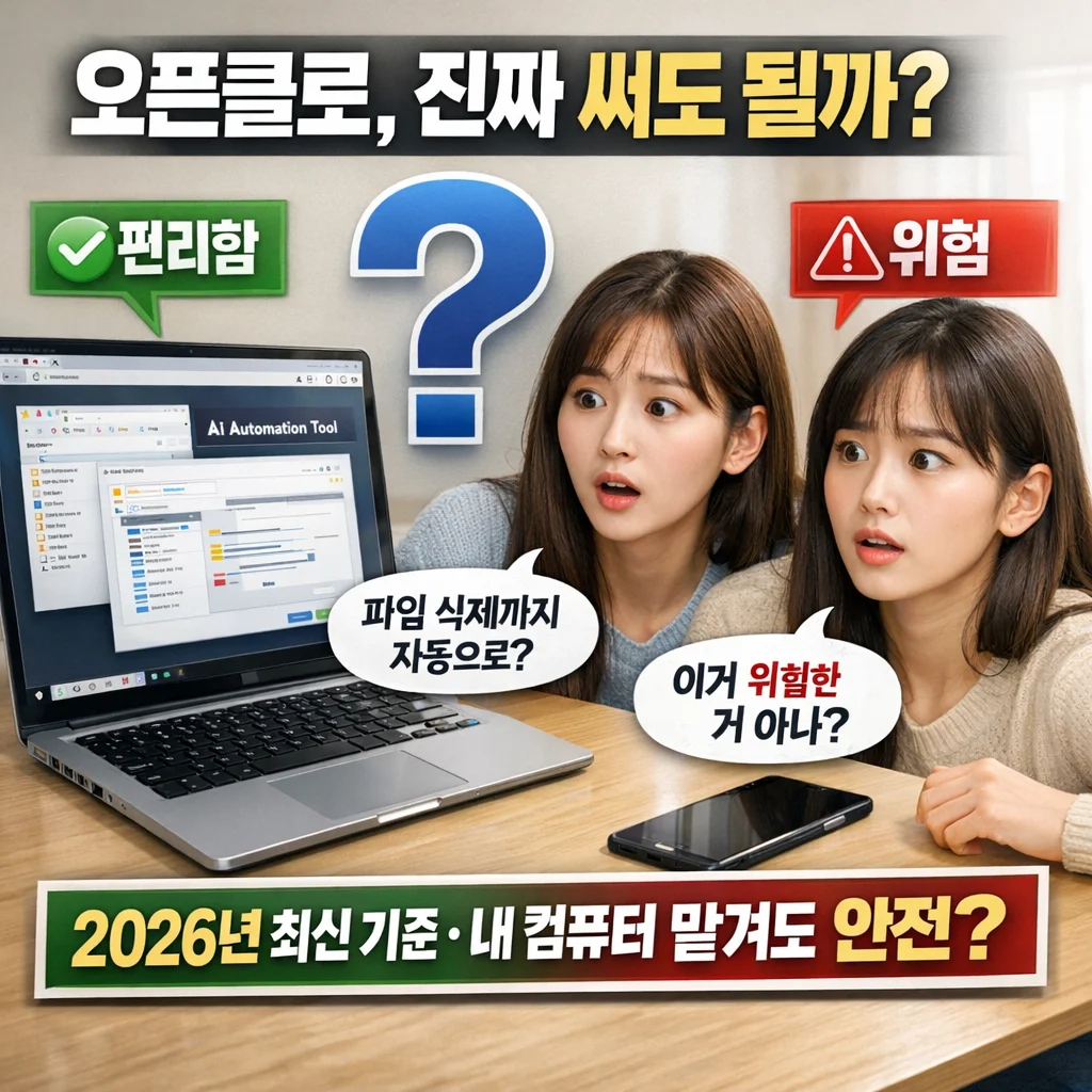 오픈클로 위험성, 내 컴퓨터 맡겨도 괜찮을까? 오픈클로 설치 바로가기