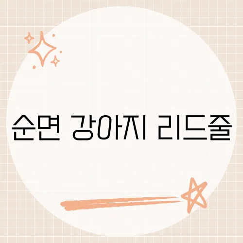 순면 강아지 리드줄, 털 손상 막는 부드러운 비밀?