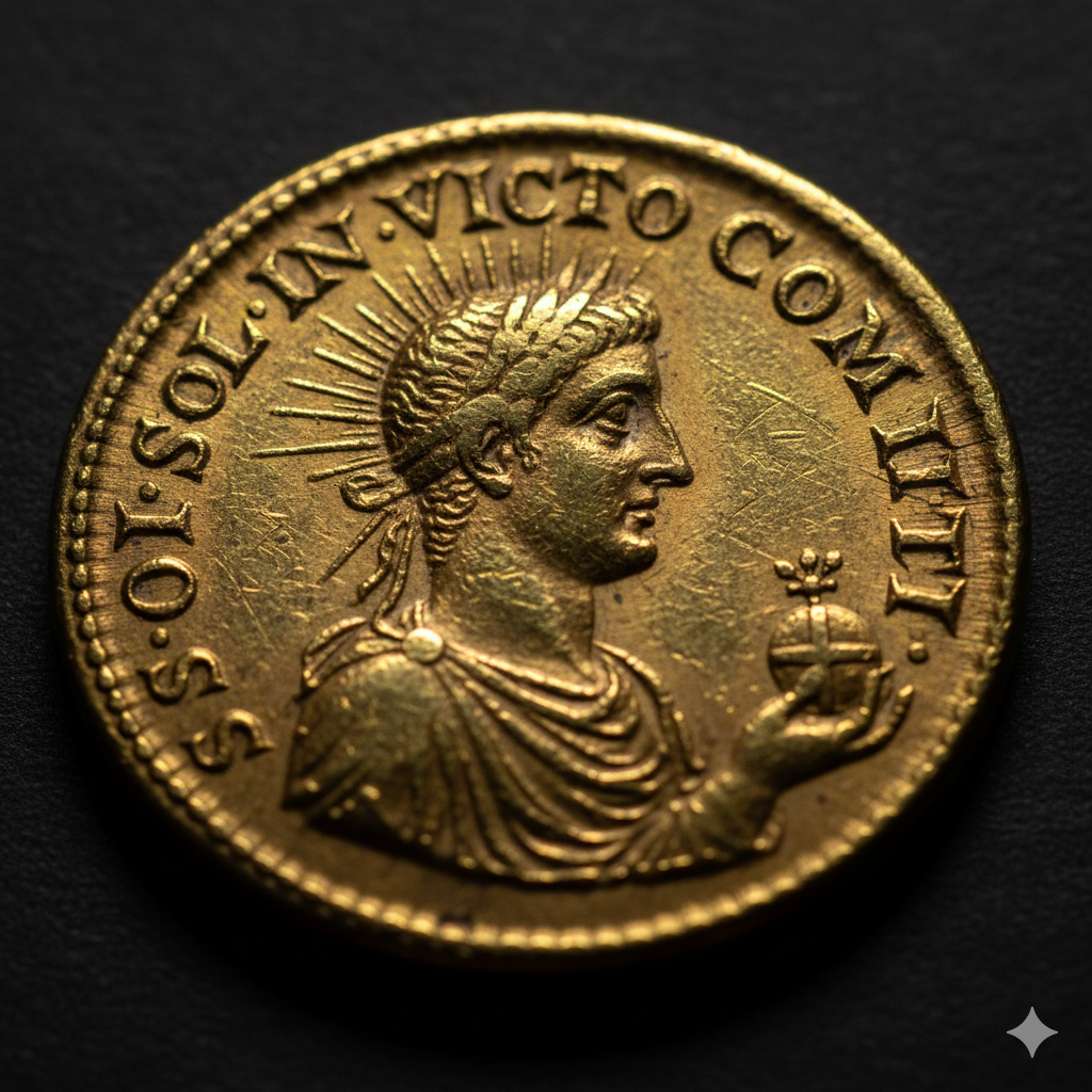 고대 로마인들이 숭배했던 태양신 '솔 인빅투스'가 새겨진 유물