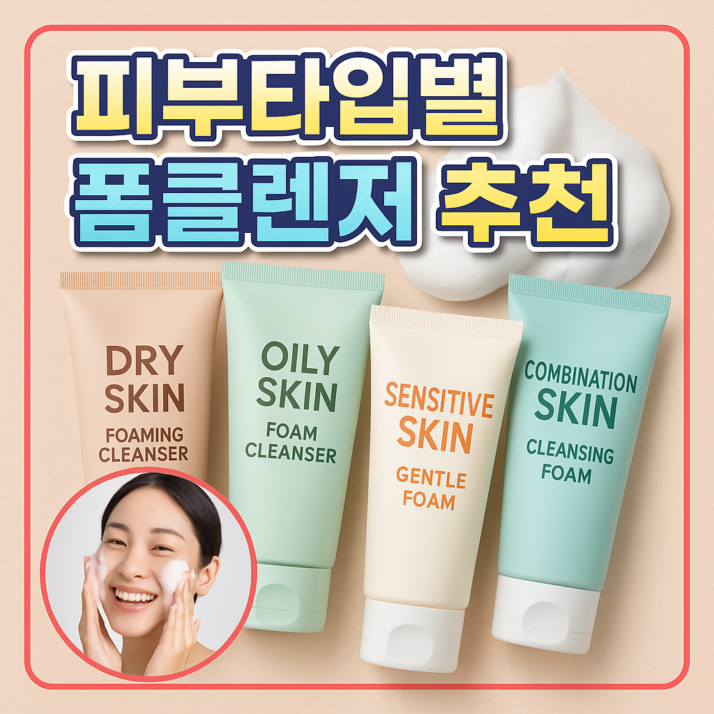 피부타입별 폼클렌저 추천