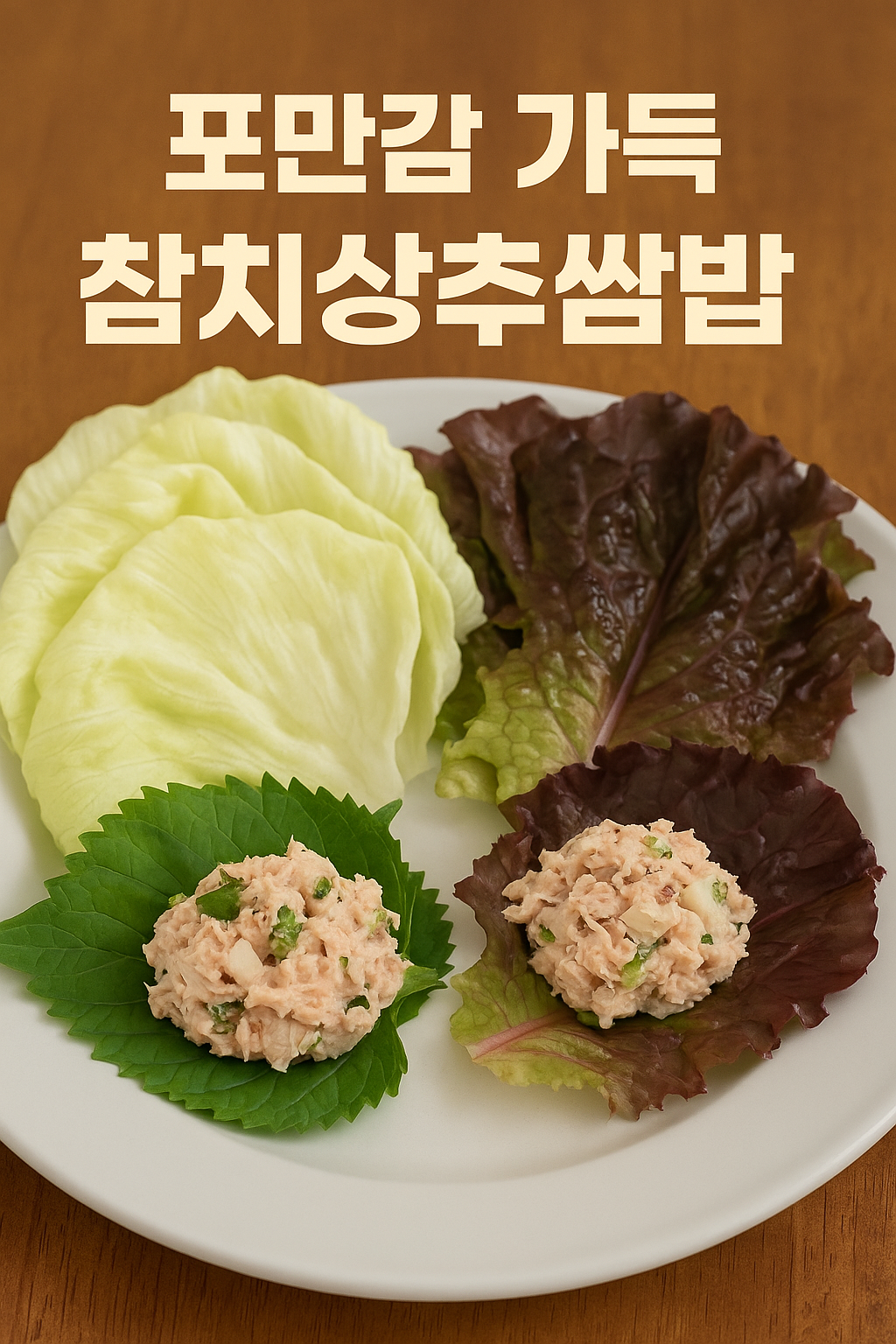 참치 상추 쌈밥