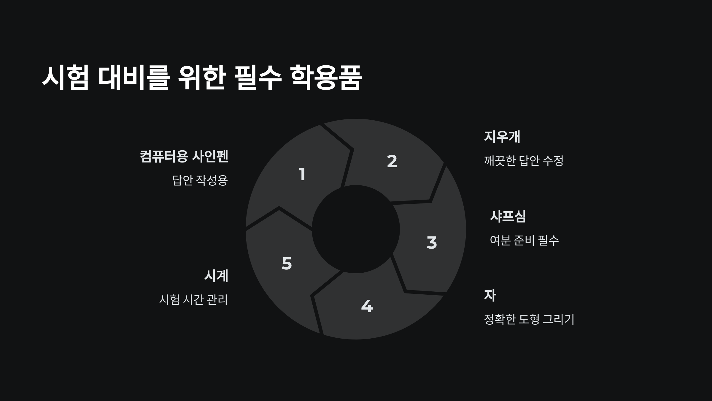 중학생 필수 학용품 추천