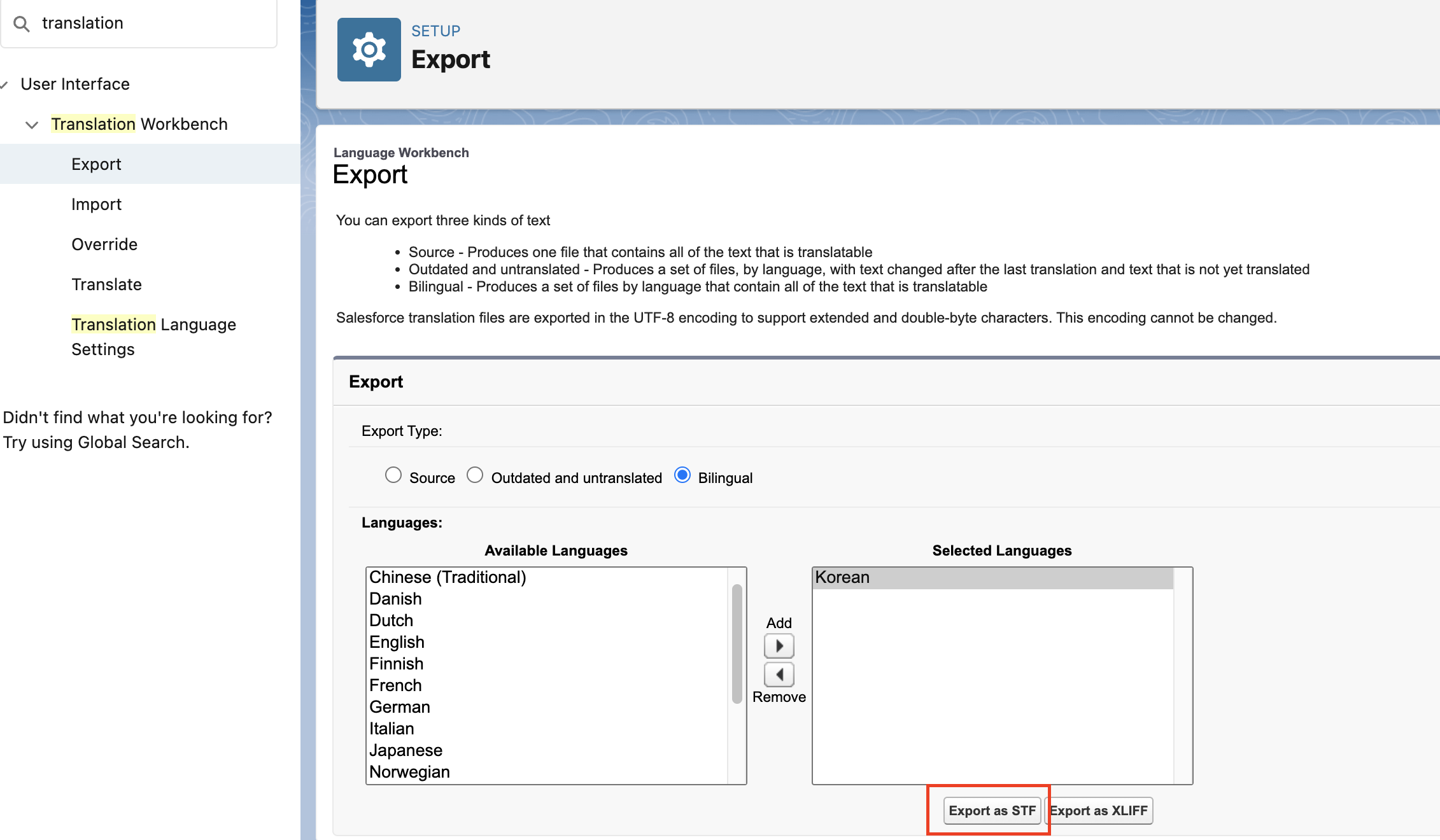 Export meta