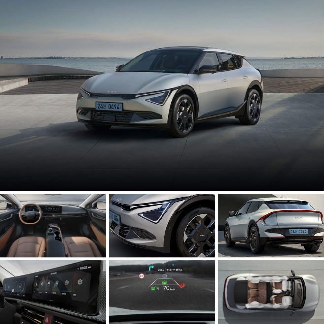 기아 2024 EV6 : 정보 제원 가격 중고시세 오너평가 정비주기 모델 비교 포토 리뷰 모의견적