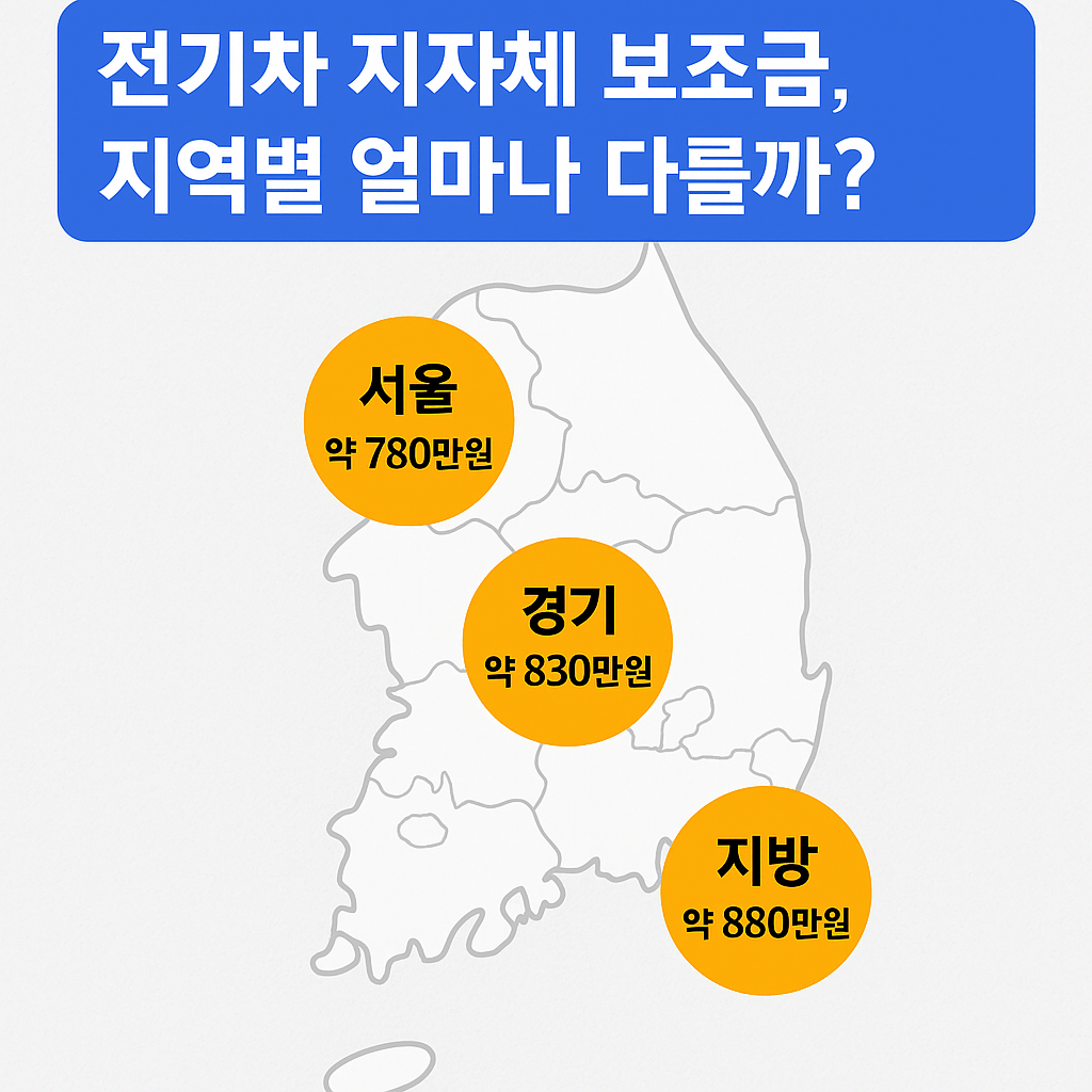 전기차 지자체 보조금은 지역별로 얼마나 지원해줄까?