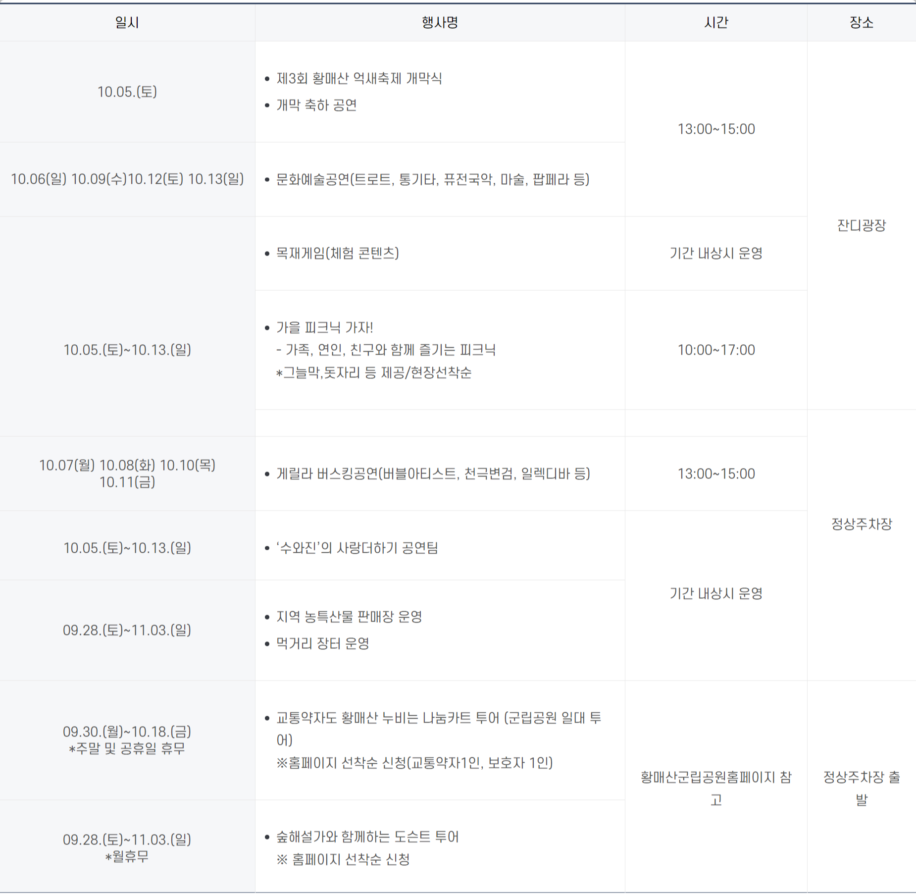 황매산 억새축제