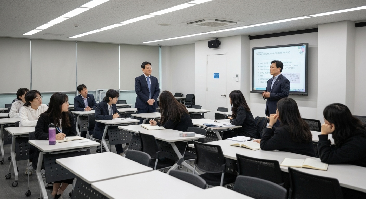 국비지원 교육 수강 장면