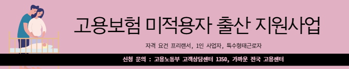 고용보험 미적용자 출산급여 지원사업(1)