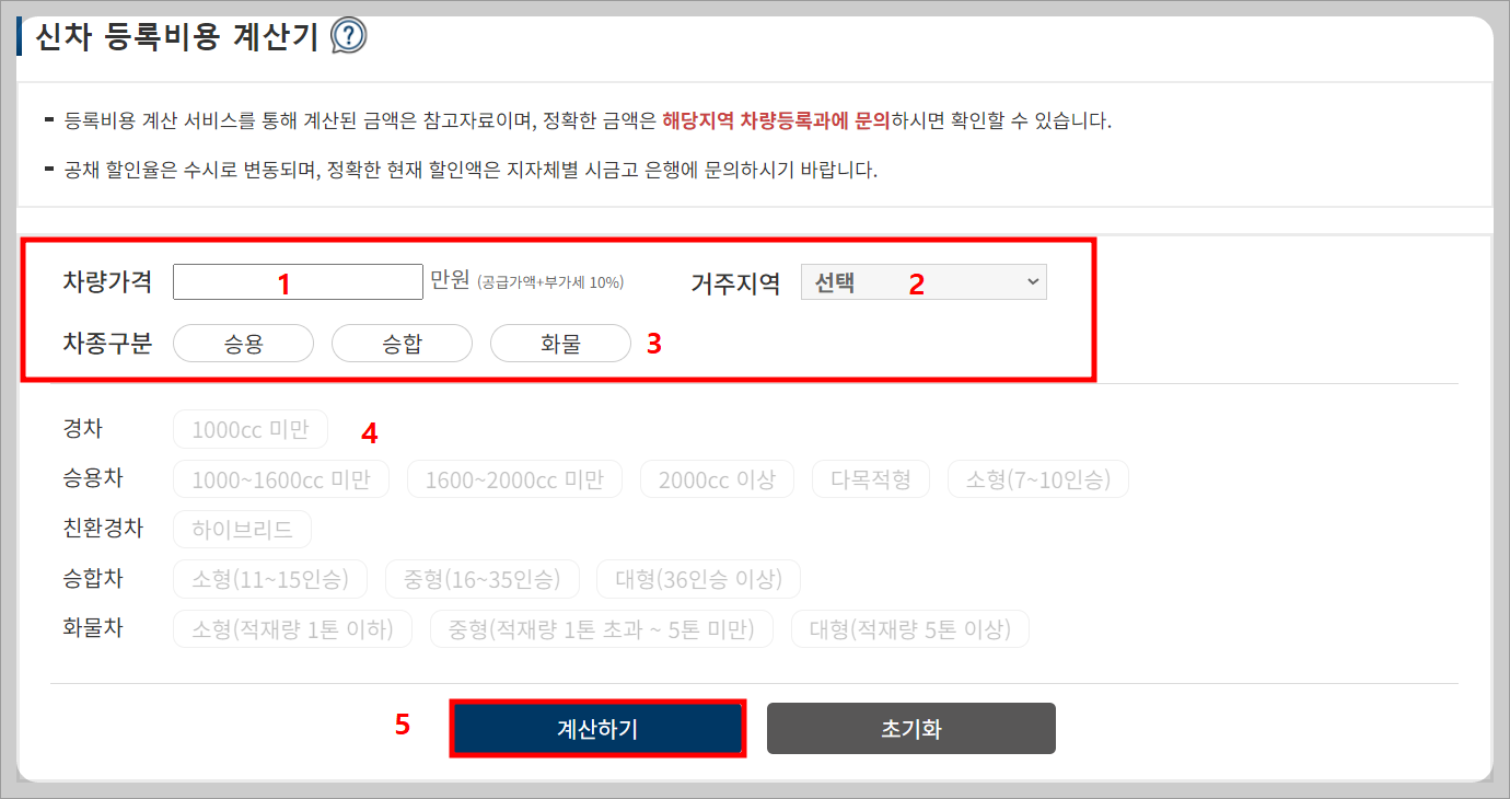 자동차 취등록세 계산방법, 자동차365 홈체이지 취득세 계산기 활용