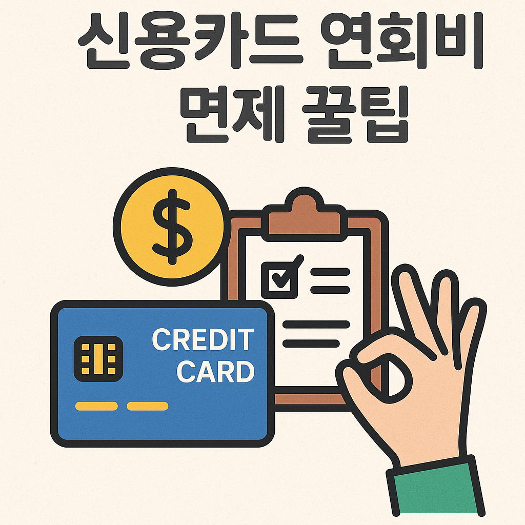 신용카드 연회비 면제 꿀팁