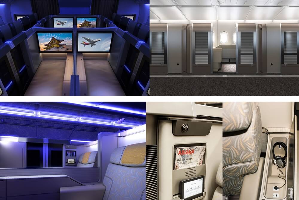 아시아나항-a380-여객기-일등석-비즈니스-스위트-클래스-좌석-다각도-사진