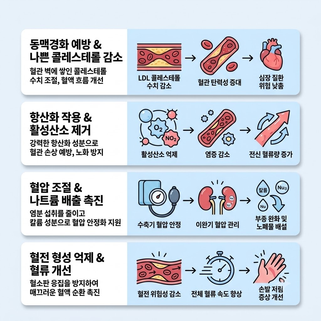 혈액순환에 좋은 음식, 꾸준히 먹으면 달라질 수 있는 식습관 관리법