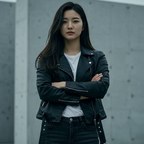 독립성 강한 이미지의 아시아 여성 사진