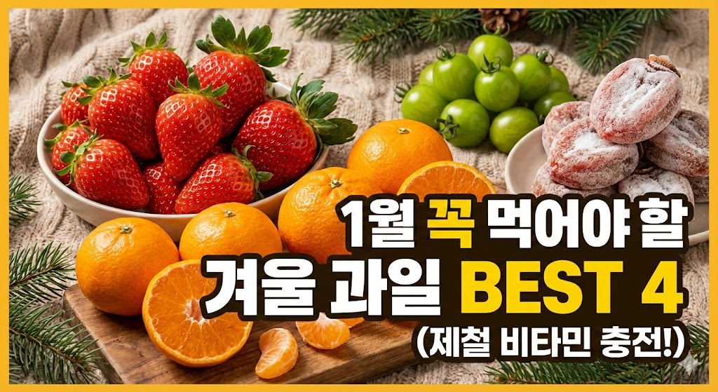 1월 꼭 먹어야 할 겨울 과일베스트4
