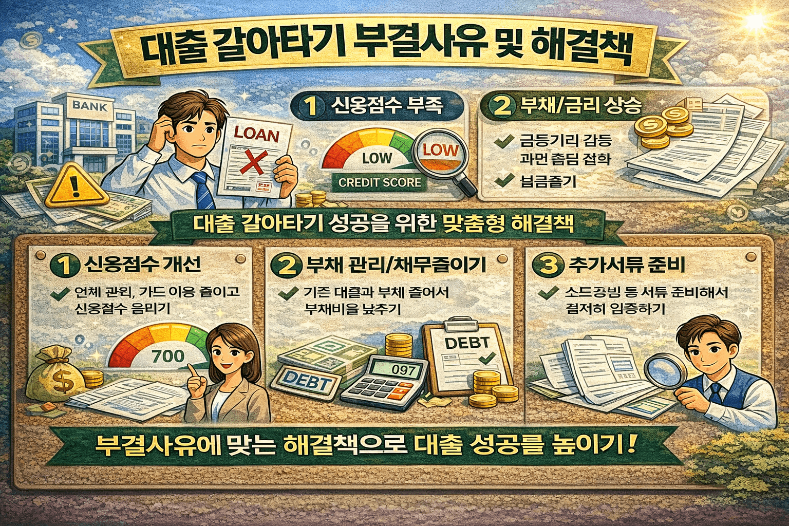 대출 갈아타기 거절 사유와 해결 방법