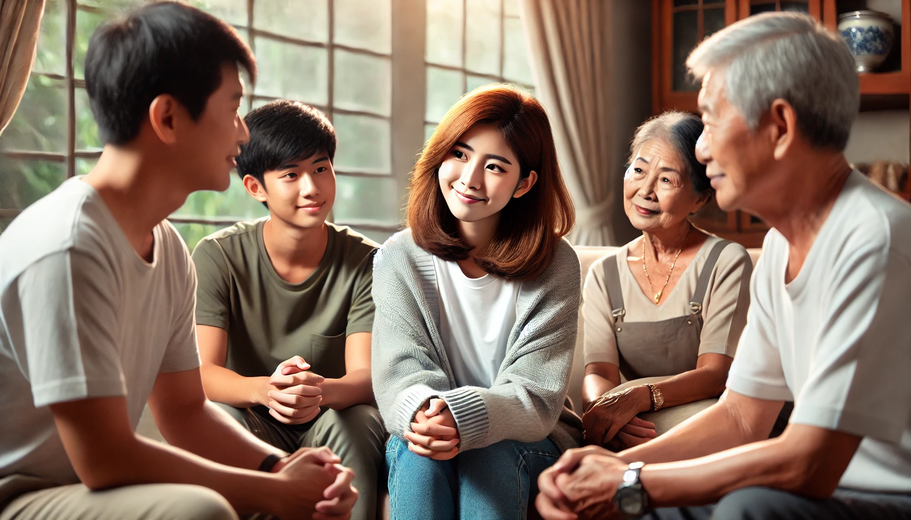 50대-중년여성의-가족