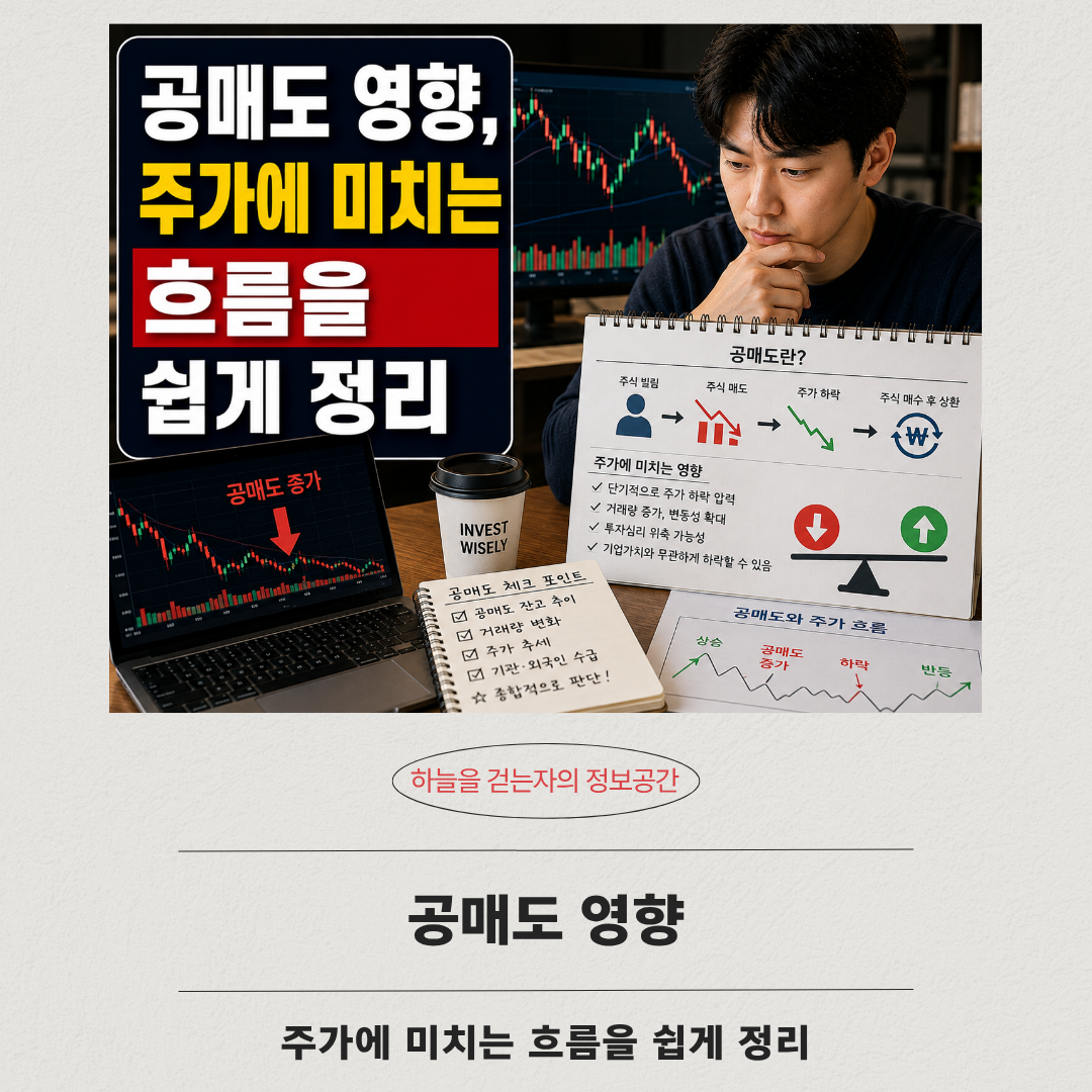 공매도 영향, 주가에 미치는 흐름을 쉽게 정리