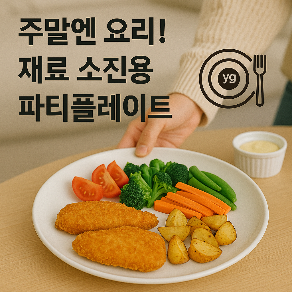 주말엔 요리! 재료 소진용 파티플레이트