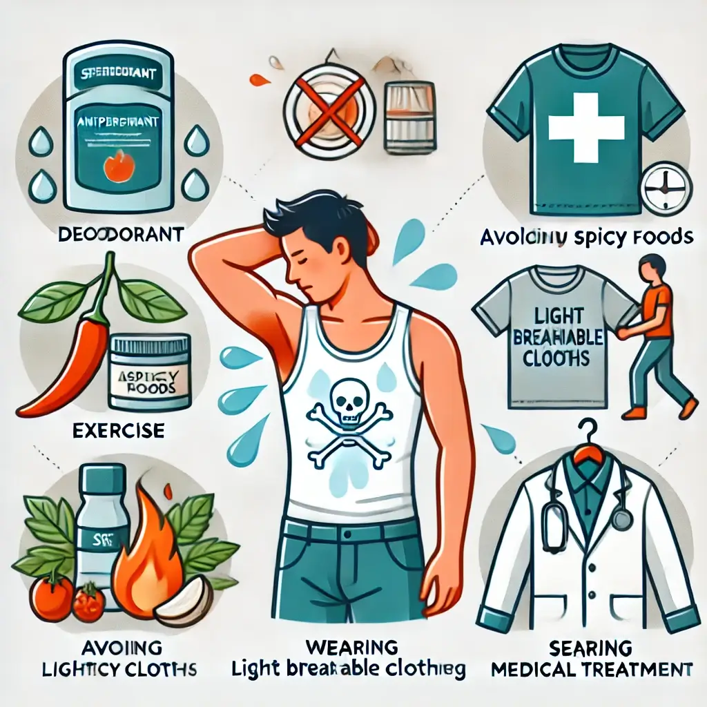 땀이 많이 나는 것을 줄이는 방법