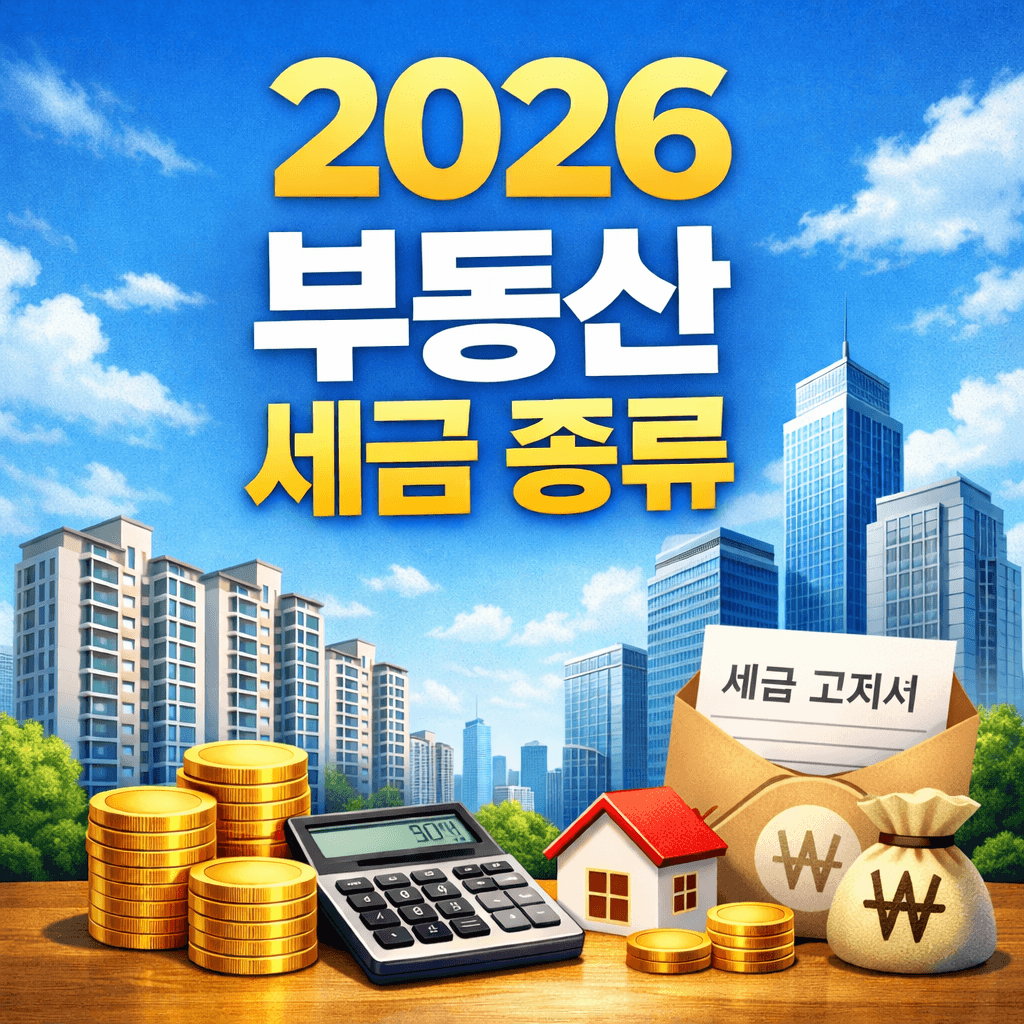 부동산 세금 종류 2026년 ver.