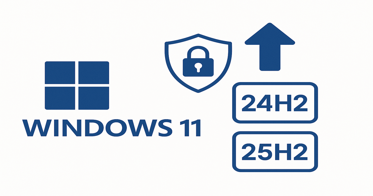 Windows 11 25H2 버전 업데이트 가이드 - 24H2와 25H2 비교 및 보안 강화 설명 썸네일