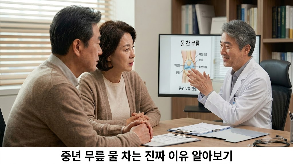 중년 무릎에 물 차는 진짜 이유 모르면 큰일 3가지