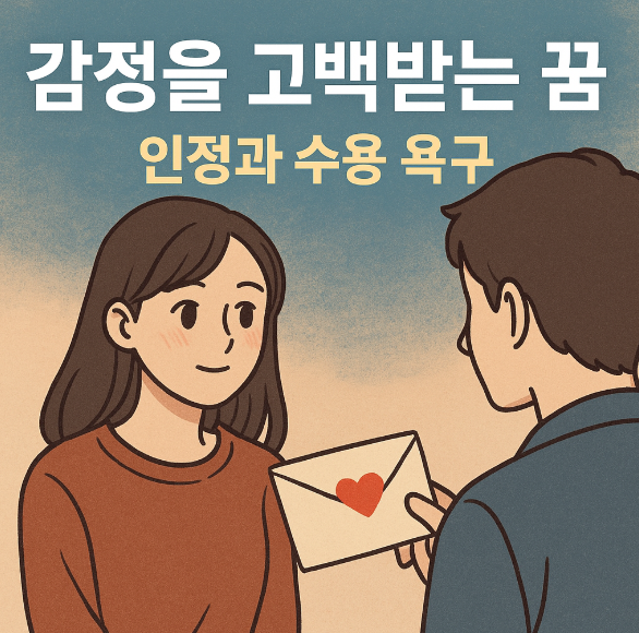 감정을 고백 받는 꿈