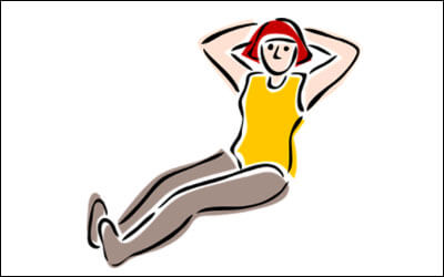 운동하고 있는 여성