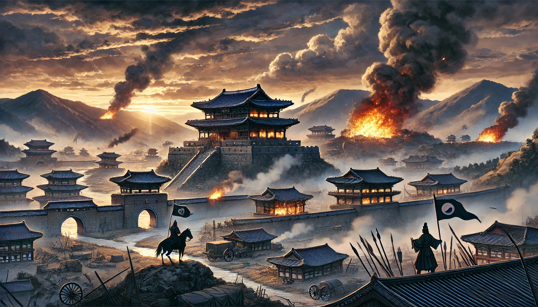 몽골의 침략으로 황폐한 도시