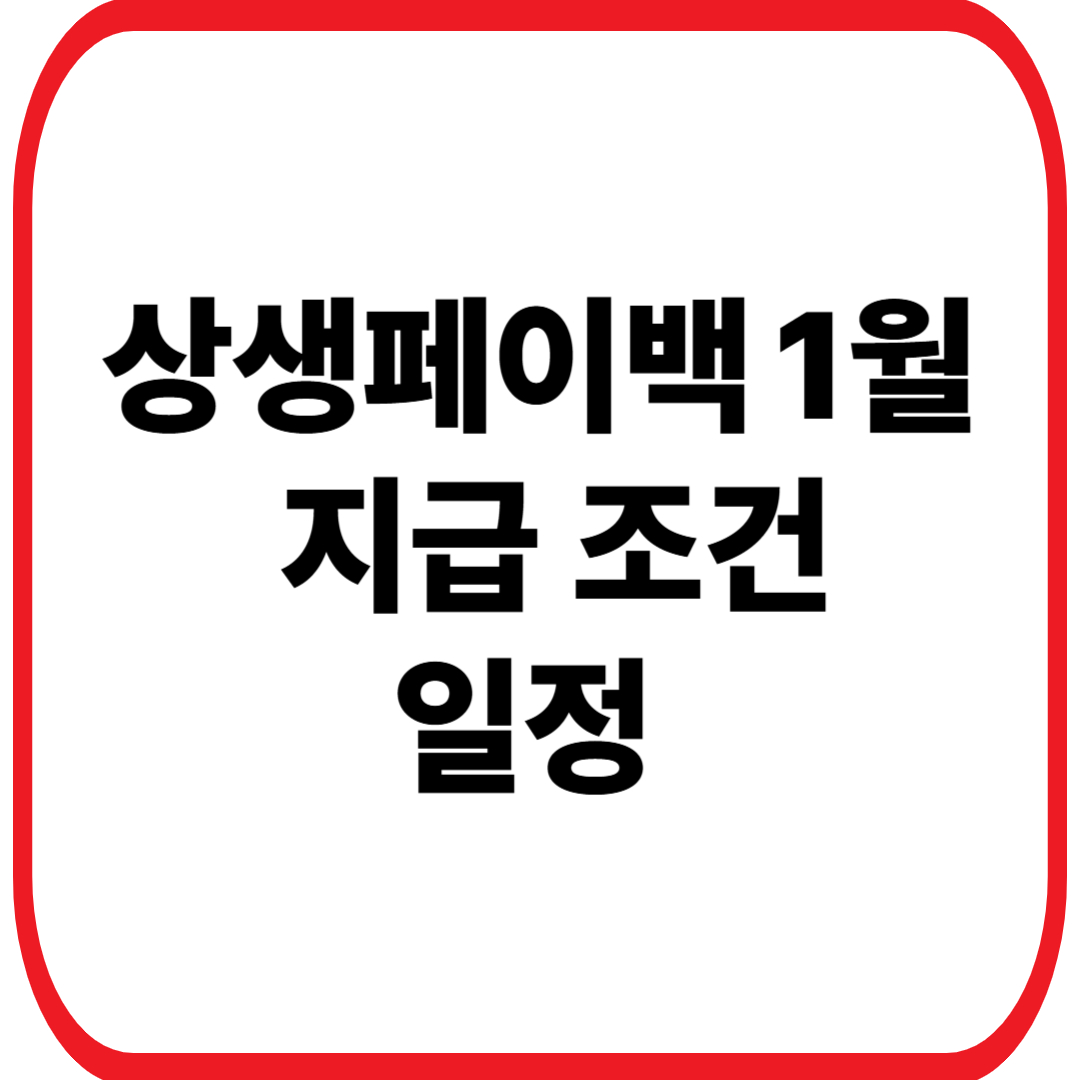 상생페이백 1월