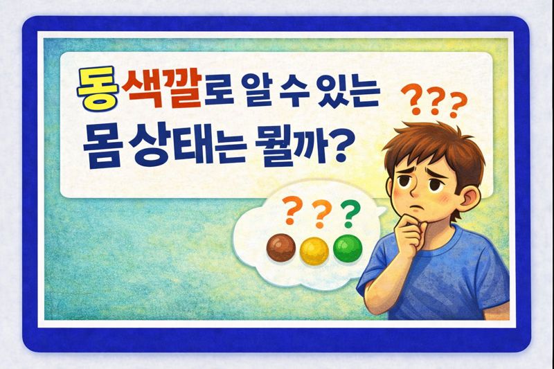 똥 색깔로 알 수 있는 몸 상태는 뭘까?
