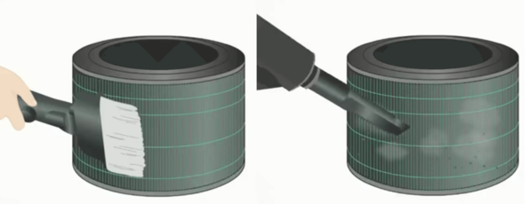 엘지 퓨리케어 공기청정기 필터 분리
