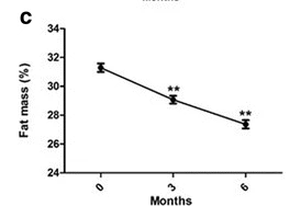 가르시니아 추출물과 글루코만난을 먹은 후 체질량변화
