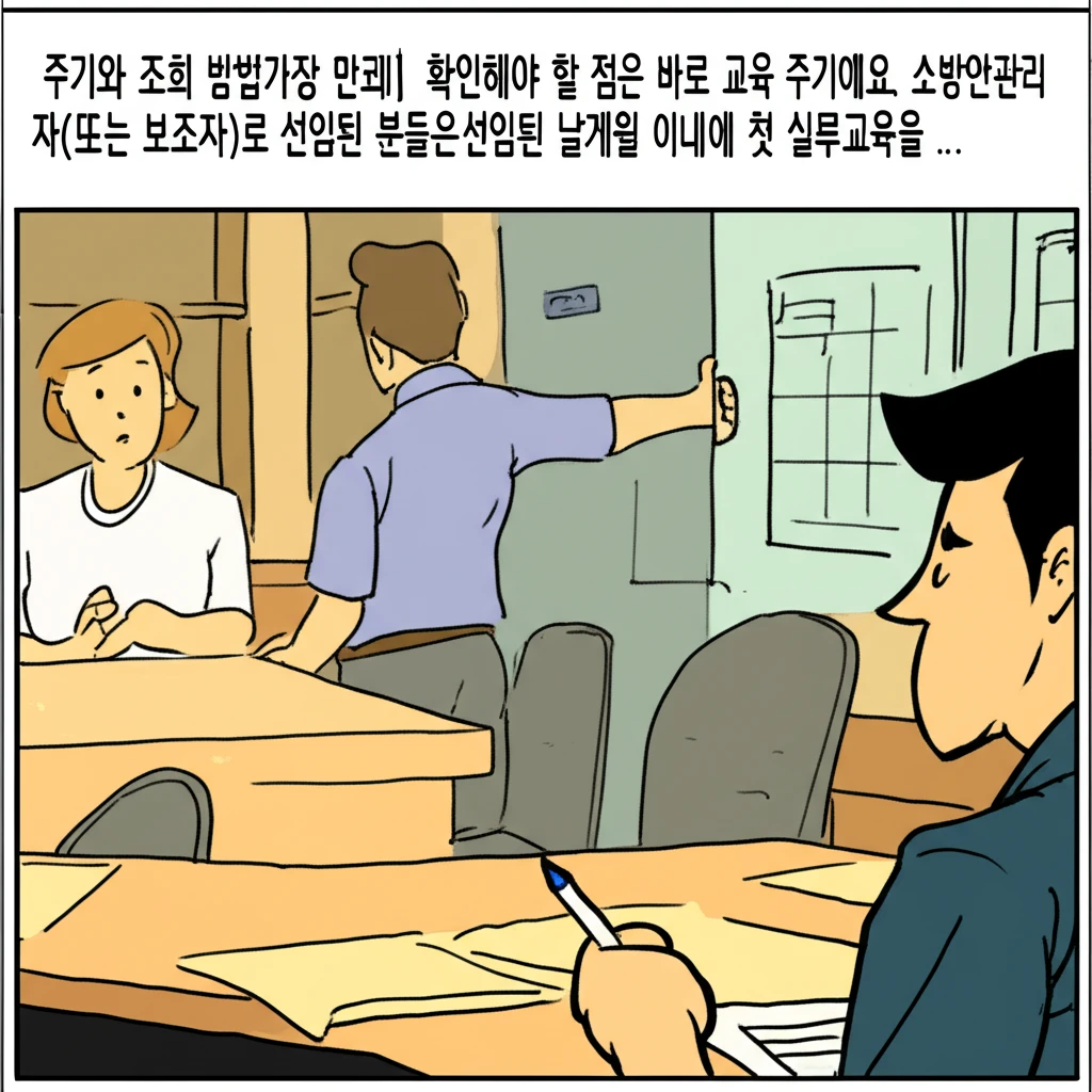 소방안전관리자 선임 후 실무교육 시기..