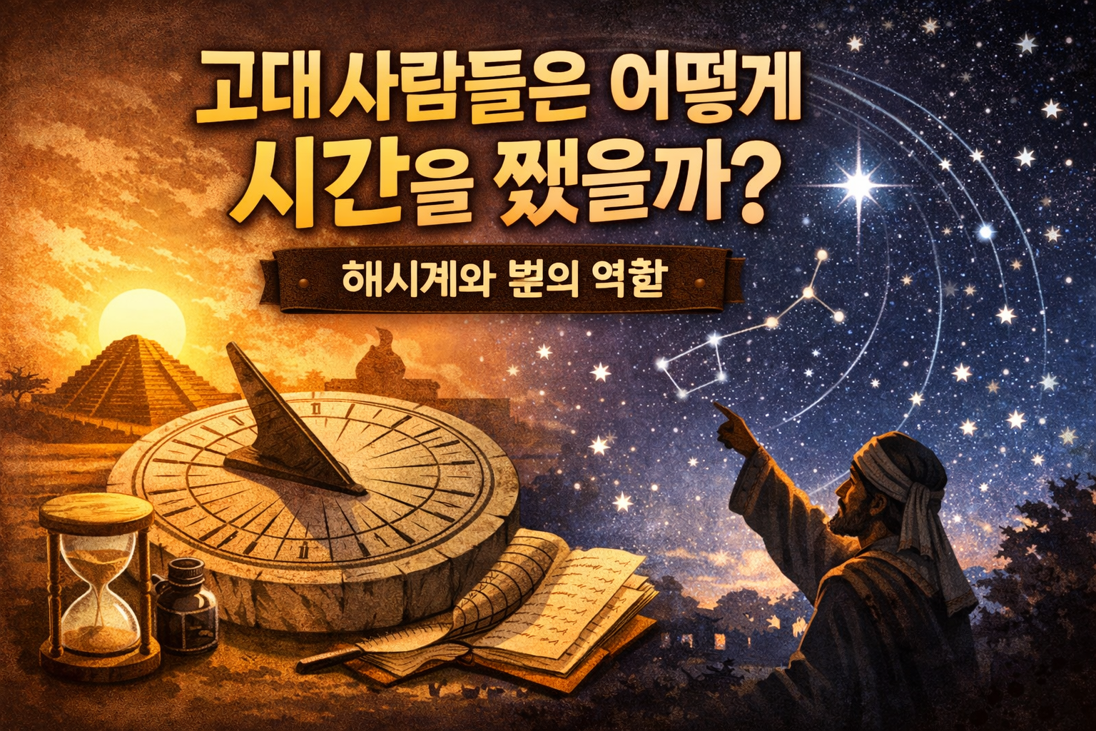 고대 사람들은 어떻게 시간을 쟀을까 해시계와 별로 읽는 시간의 원리