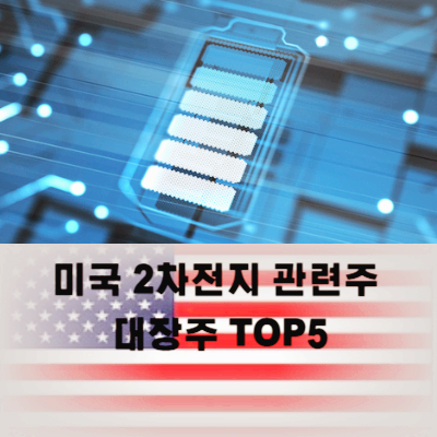 미국 2차전지 관련주 대장주 테마주 TOP5